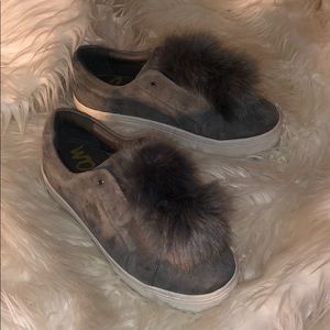 Sam Edelman puff ball sneakers